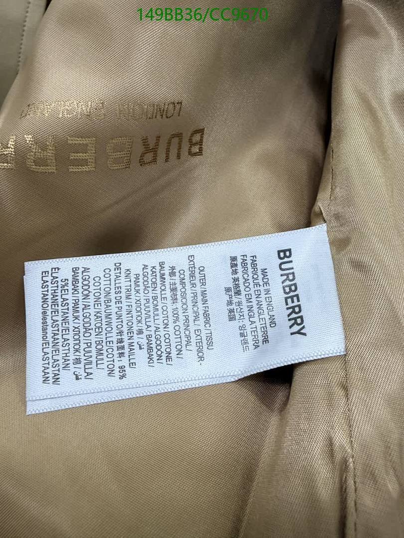 Burberry-Clothing Code: CC9670 $: 149USD