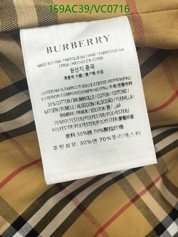 Burberry-Clothing Code: VC0716 $: 159USD