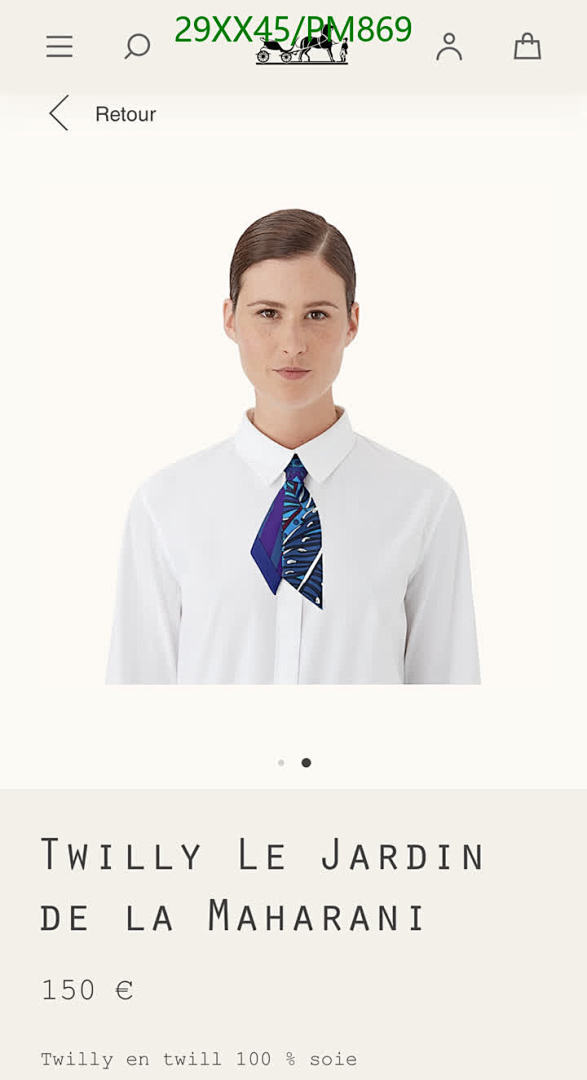 Hermes-Scarf Code: PM869 $: 29USD