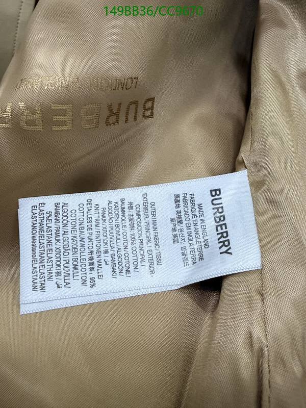 Burberry-Clothing Code: CC9670 $: 149USD
