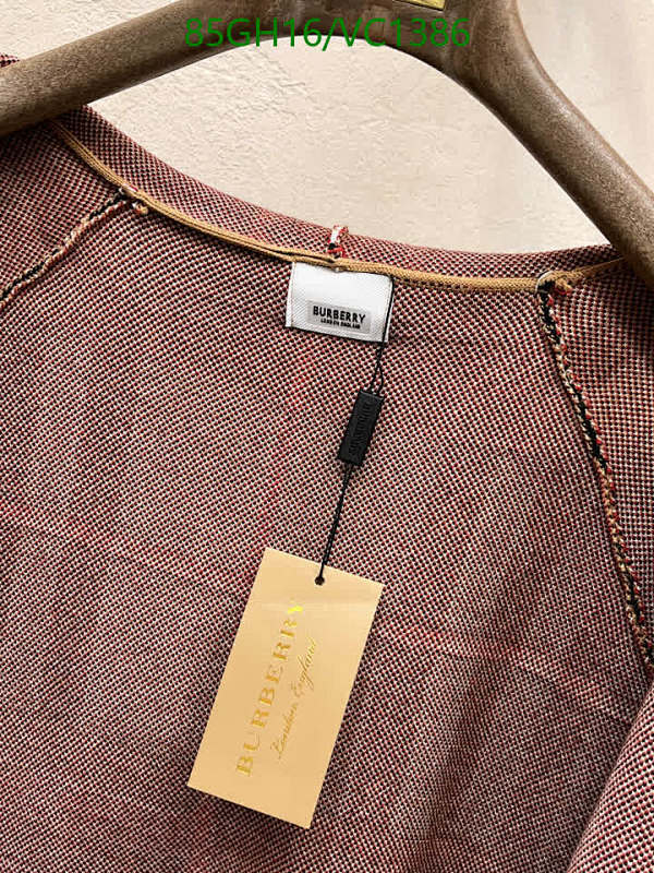 Burberry-Clothing Code: VC1386 $: 85USD