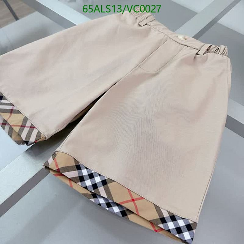 Burberry-Kids Clothing Code: VC0027 $: 65USD