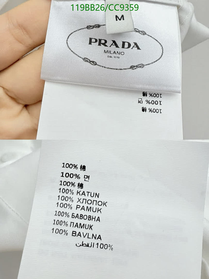 Prada-Clothing Code: CC9359 $: 119USD