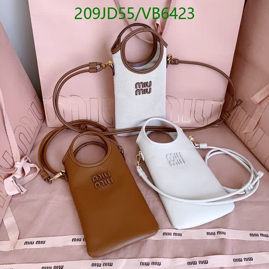 Miu Miu-Bag-Mirror Quality Code: VB6423 $: 209USD