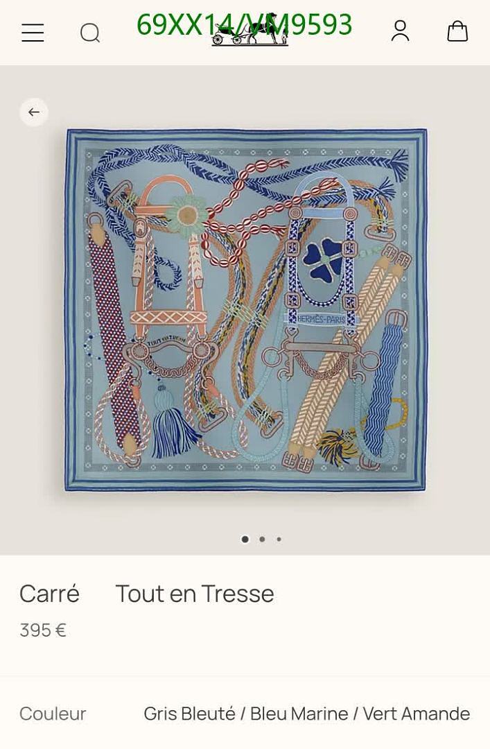 Hermes-Scarf Code: VM9593 $: 69USD