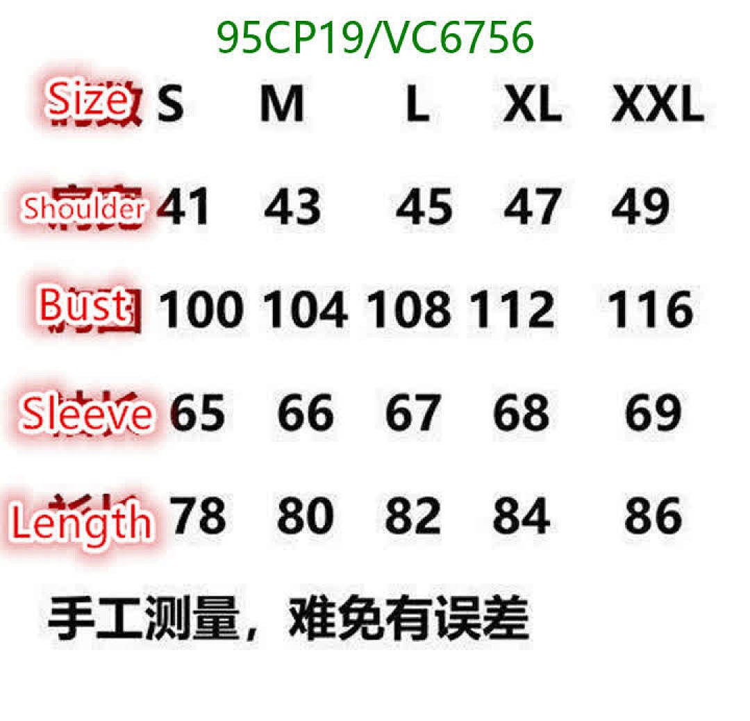 Burberry-Clothing Code: VC6756 $: 95USD