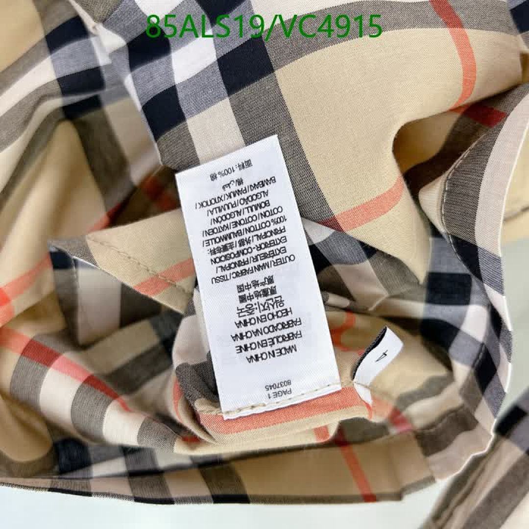 Burberry-Kids Clothing Code: VC4915 $: 85USD