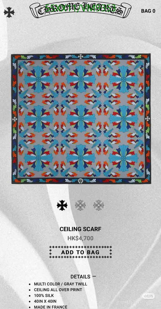 Chrome Hearts-Scarf Code: VM9353 $: 55USD
