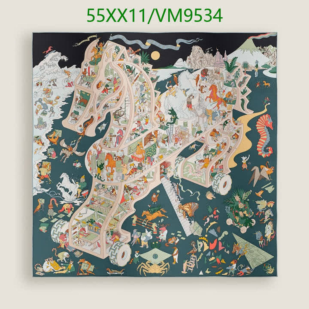 Hermes-Scarf Code: VM9534 $: 55USD