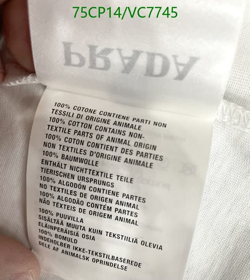 Prada-Clothing Code: VC7745 $: 75USD