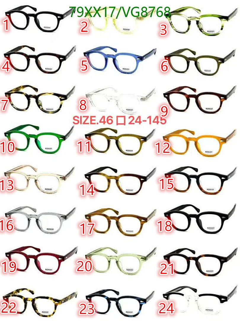 Moscot-Glasses Code: VG8768 $: 79USD