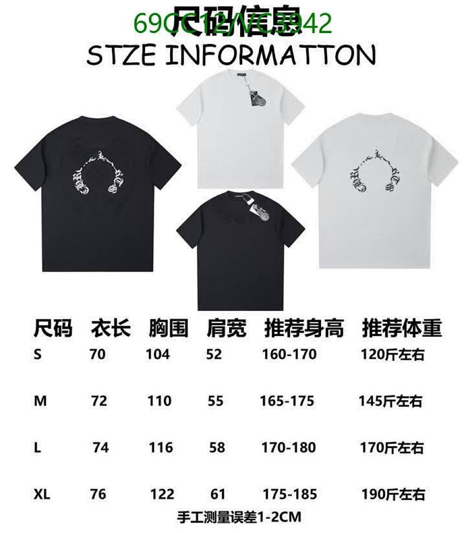 Chrome Hearts-Clothing Code: VC3942 $: 69USD