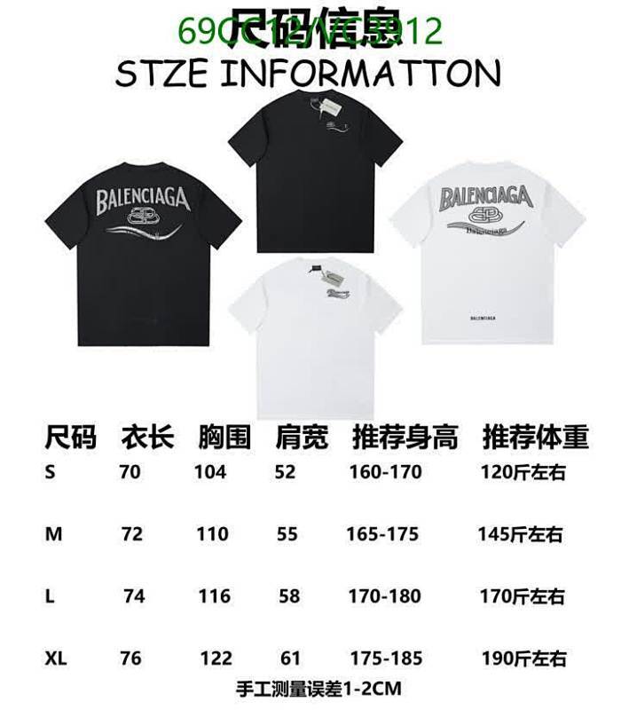 Balenciaga-Clothing Code: VC3912 $: 69USD