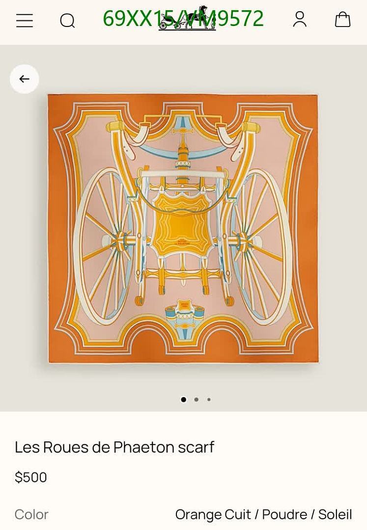 Hermes-Scarf Code: VM9572 $: 69USD