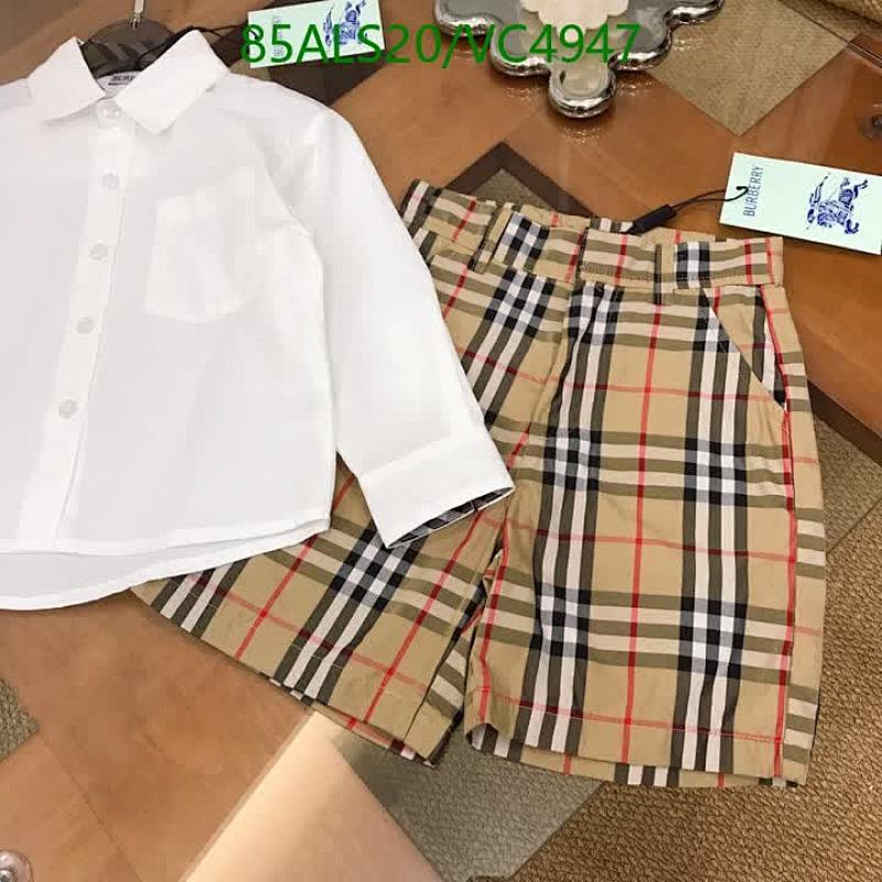 Burberry-Kids Clothing Code: VC4947 $: 85USD