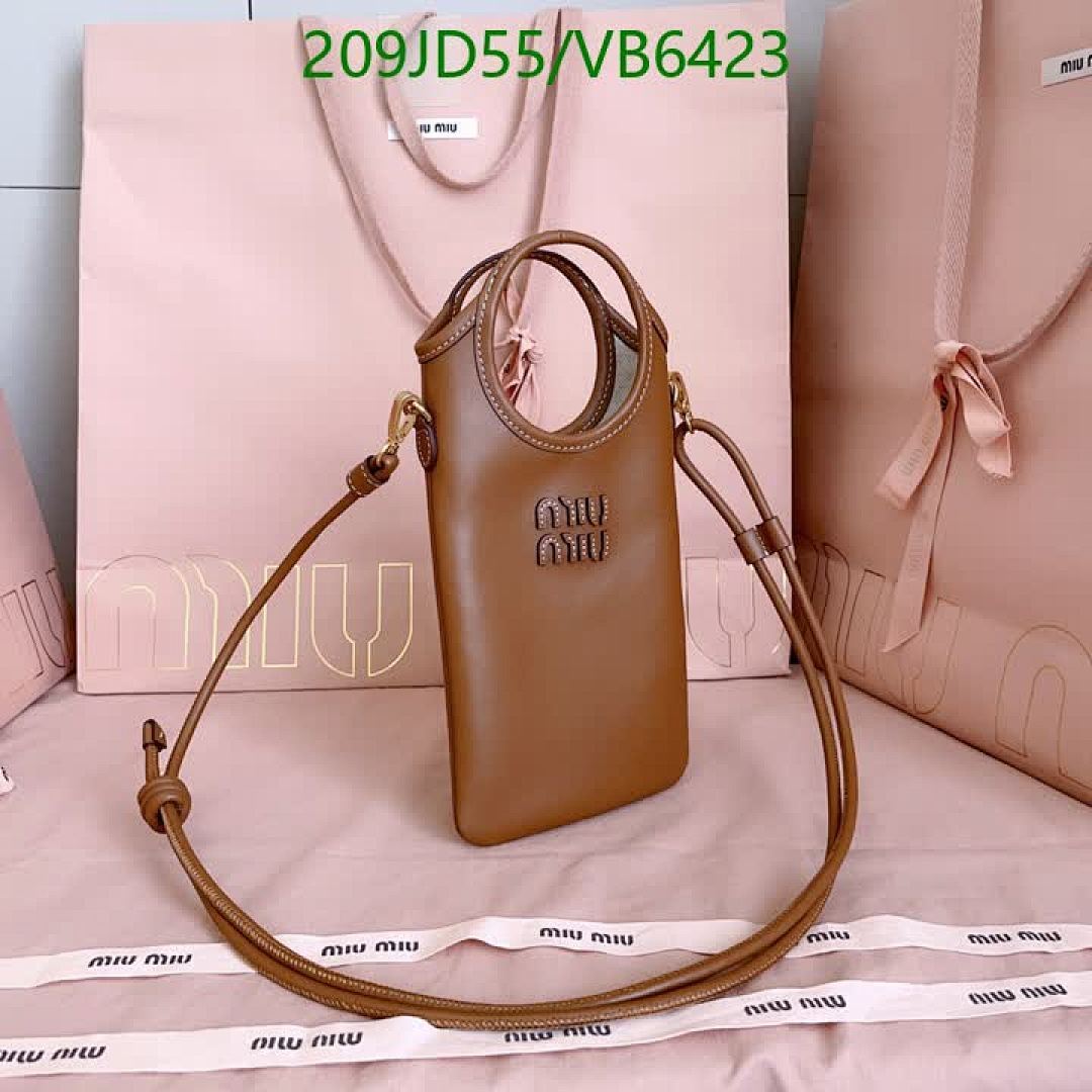 Miu Miu-Bag-Mirror Quality Code: VB6423 $: 209USD