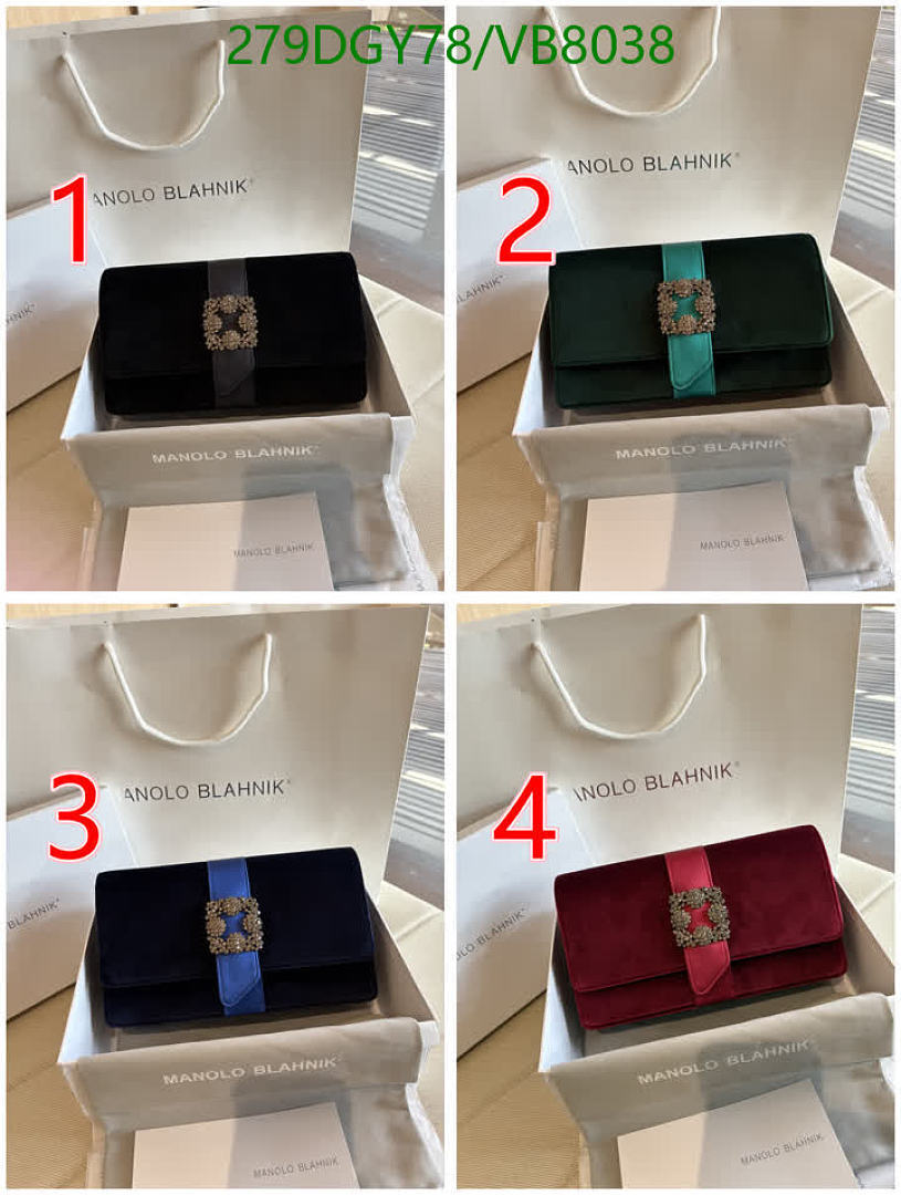 Manolo Blahnik-Bag-Mirror Quality Code: VB8038 $: 279USD