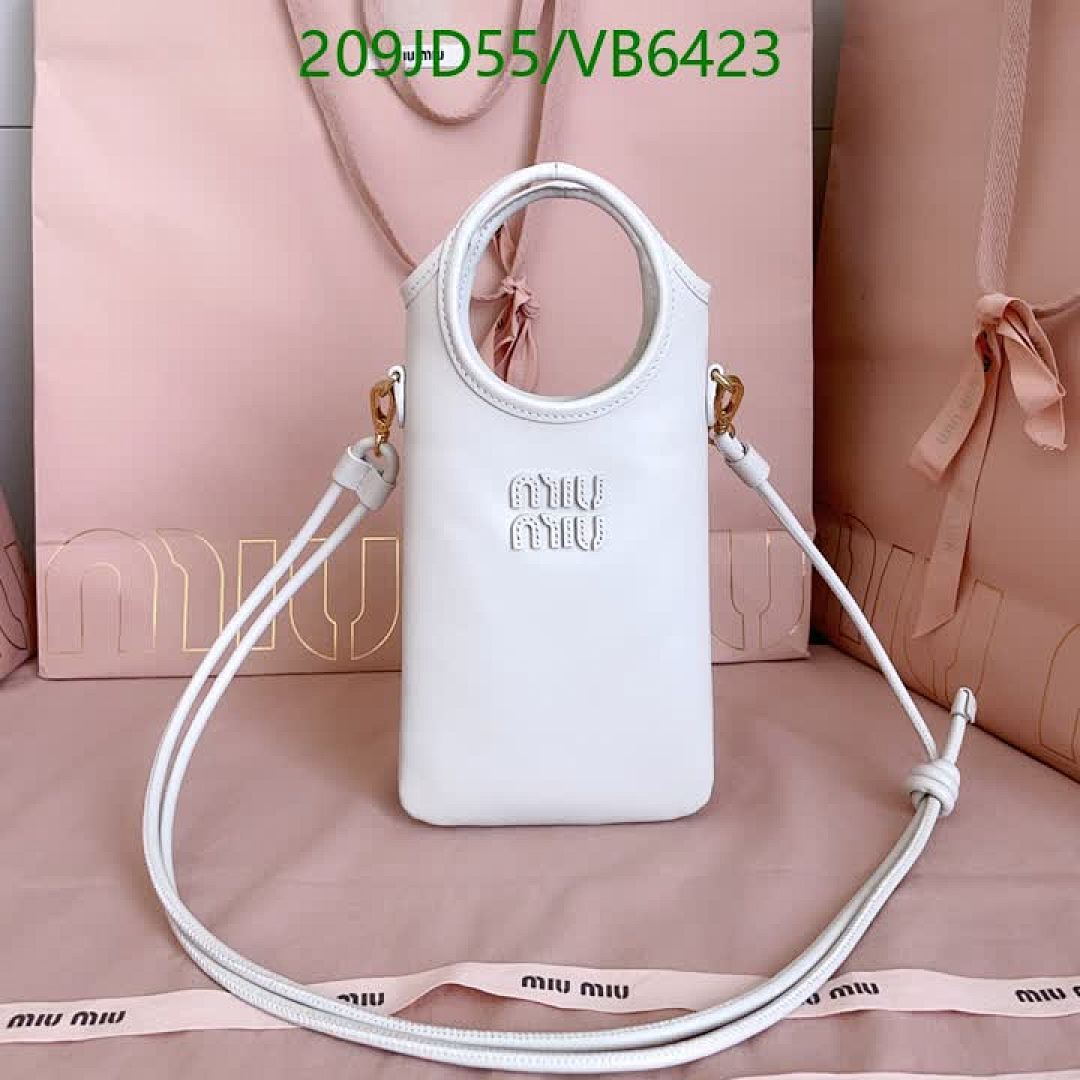 Miu Miu-Bag-Mirror Quality Code: VB6423 $: 209USD