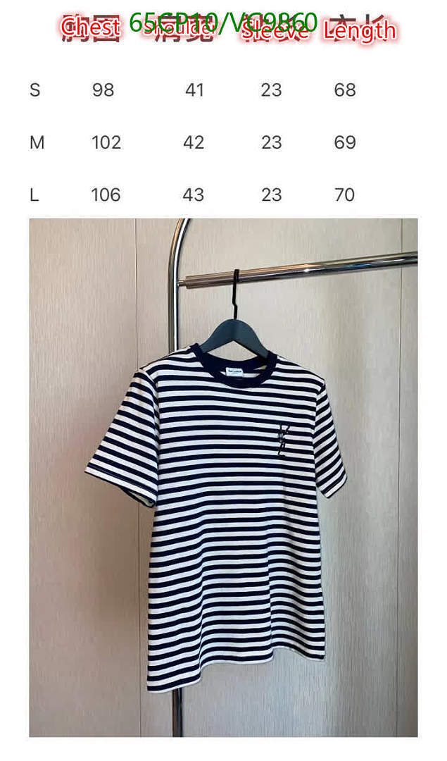 YSL-Clothing Code: VC9860 $: 65USD