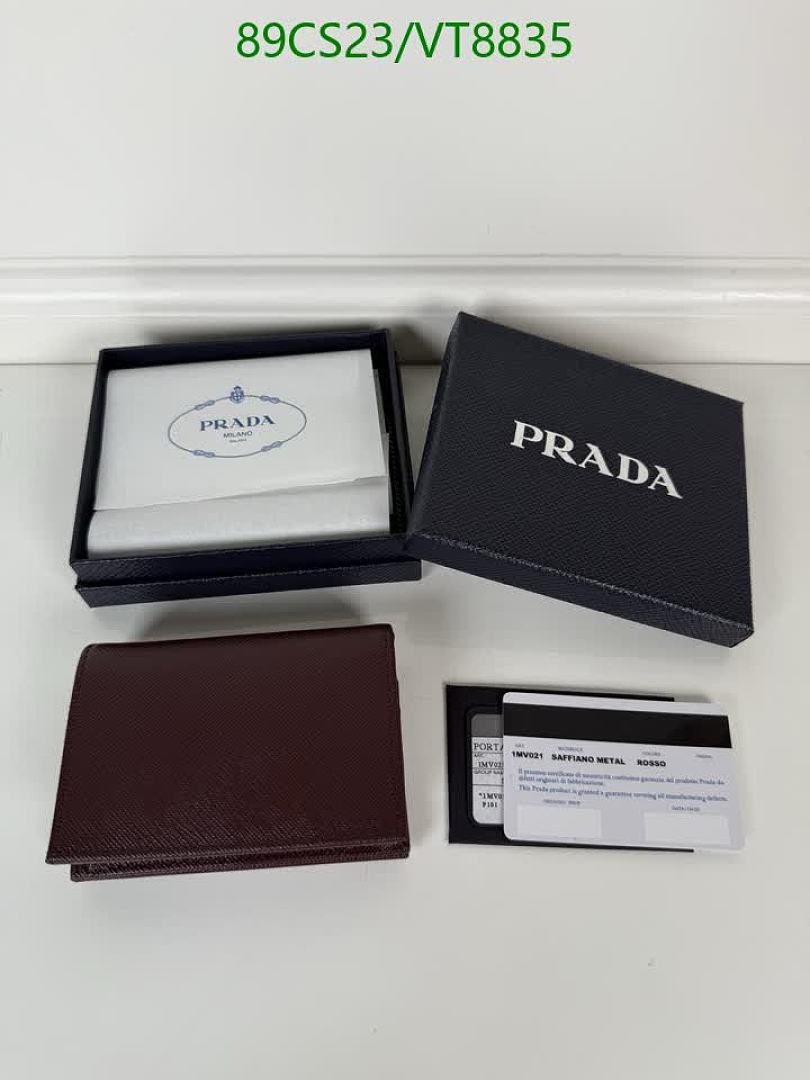 Prada-Wallet Mirror Quality Code: VT8835 $: 89USD