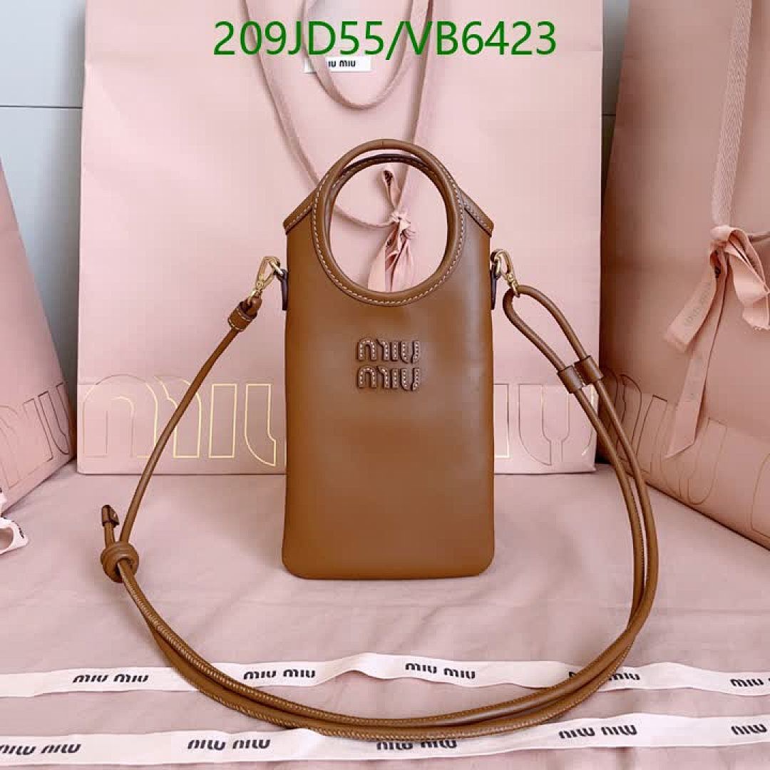 Miu Miu-Bag-Mirror Quality Code: VB6423 $: 209USD