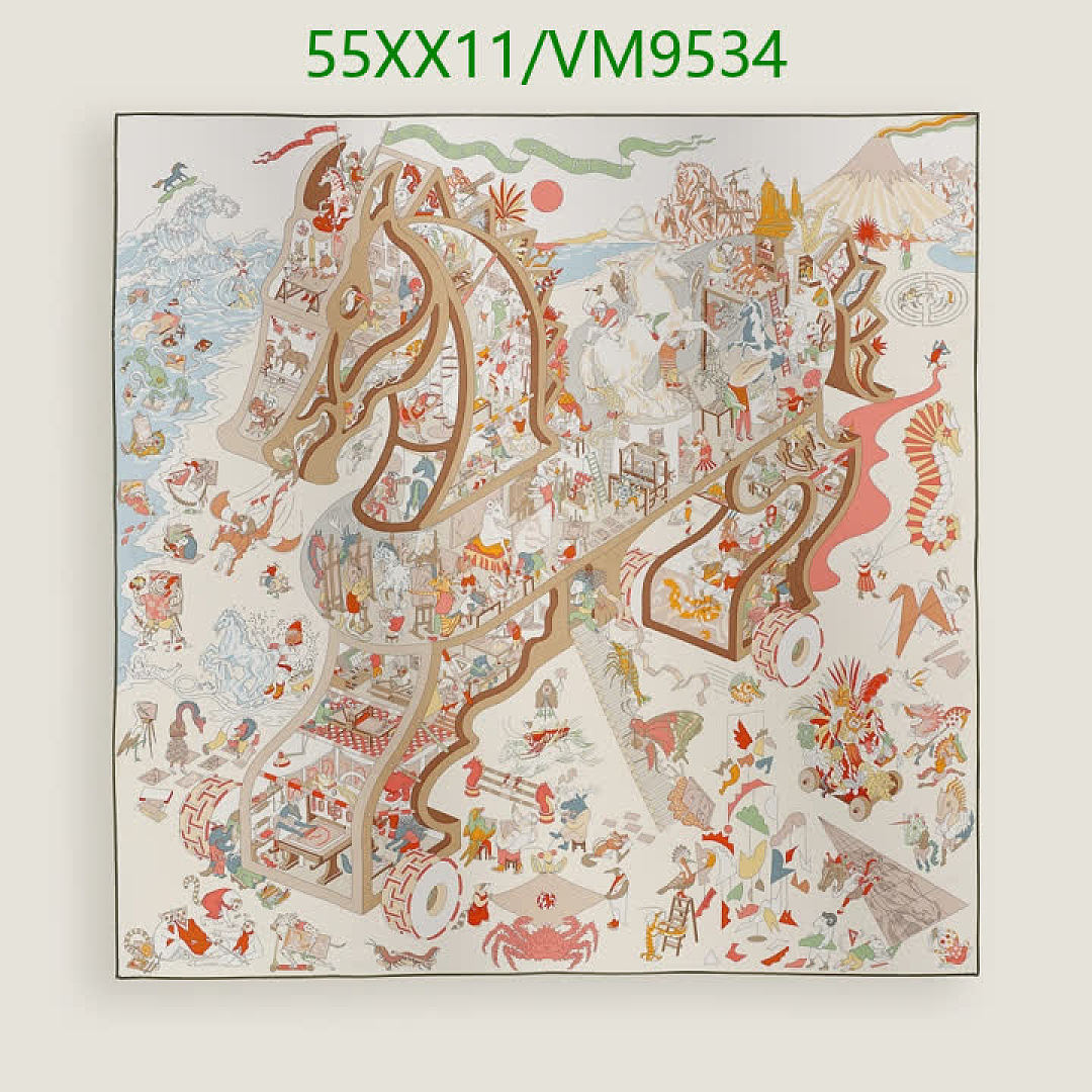 Hermes-Scarf Code: VM9534 $: 55USD