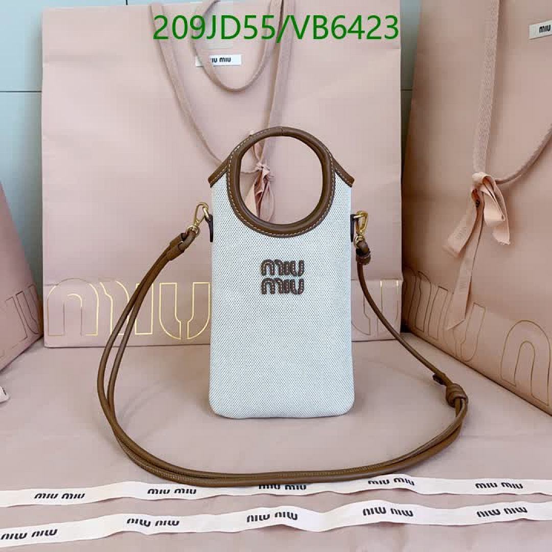 Miu Miu-Bag-Mirror Quality Code: VB6423 $: 209USD