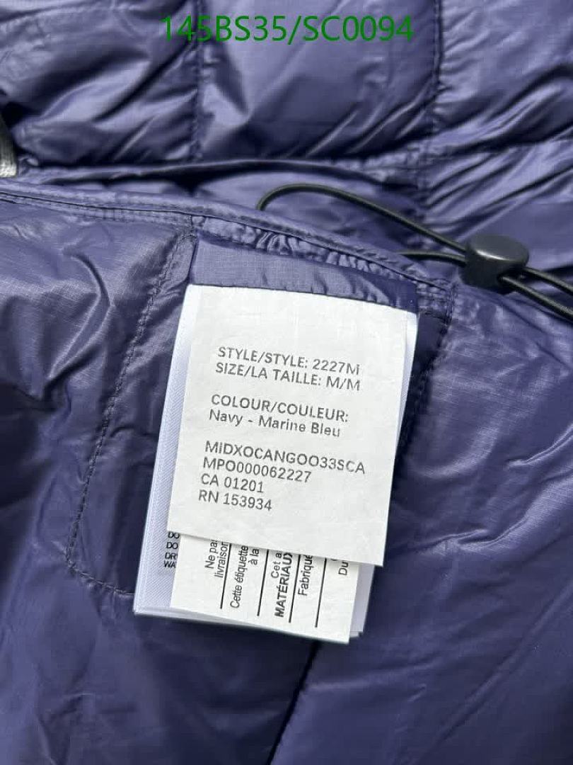 Canada Goose-Down jacket Men Code: SC0094 $: 145USD