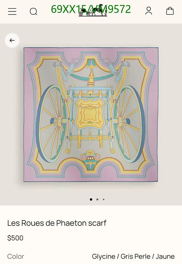 Hermes-Scarf Code: VM9572 $: 69USD