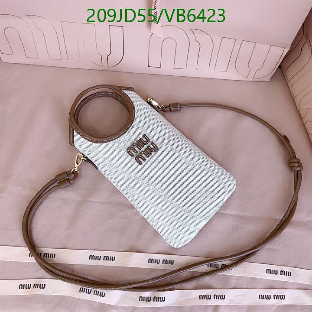 Miu Miu-Bag-Mirror Quality Code: VB6423 $: 209USD