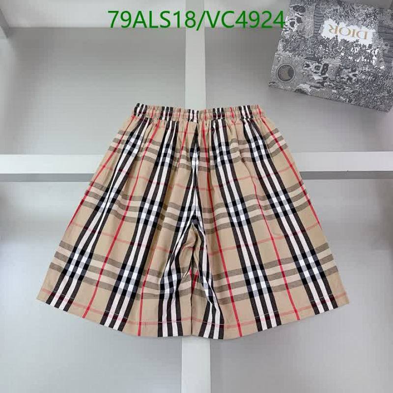 Burberry-Kids Clothing Code: VC4924 $: 79USD