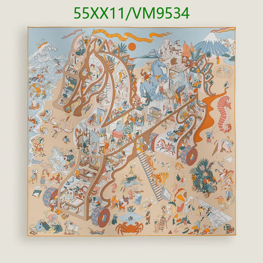Hermes-Scarf Code: VM9534 $: 55USD