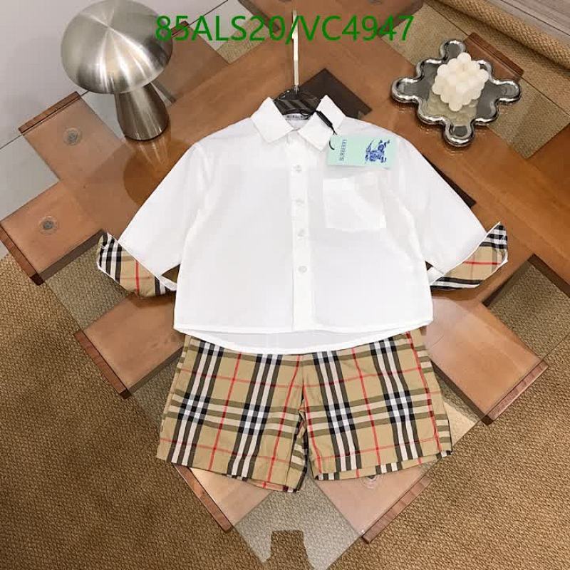 Burberry-Kids Clothing Code: VC4947 $: 85USD