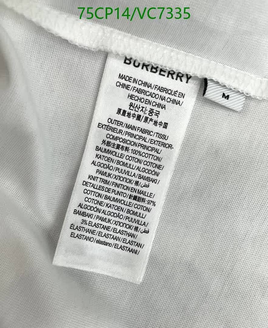 Burberry-Clothing Code: VC7335 $: 75USD