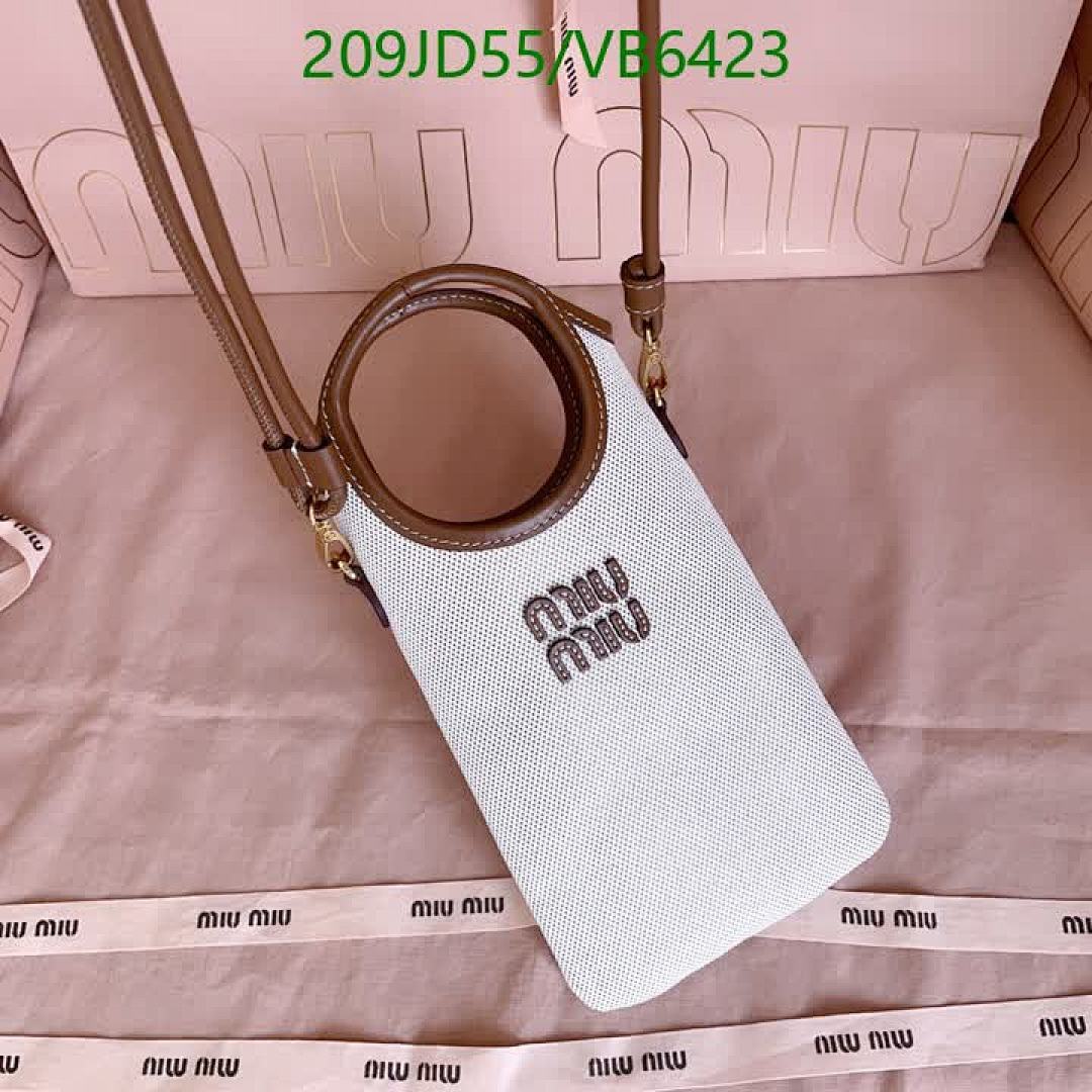 Miu Miu-Bag-Mirror Quality Code: VB6423 $: 209USD