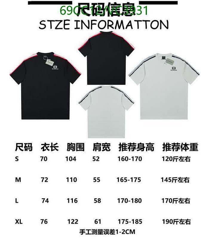 Balenciaga-Clothing Code: VC3931 $: 69USD