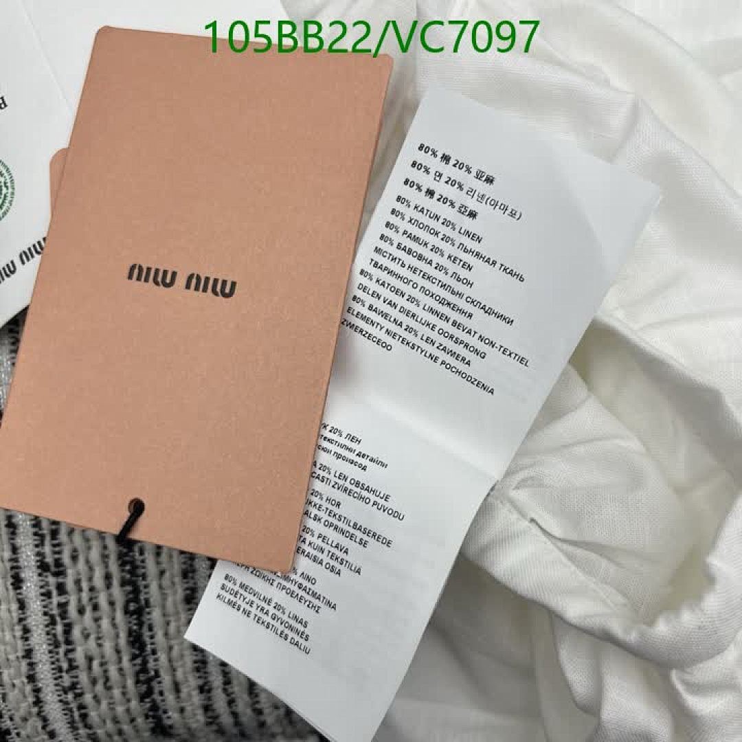 Miu Miu-Clothing Code: VC7097 $: 105USD