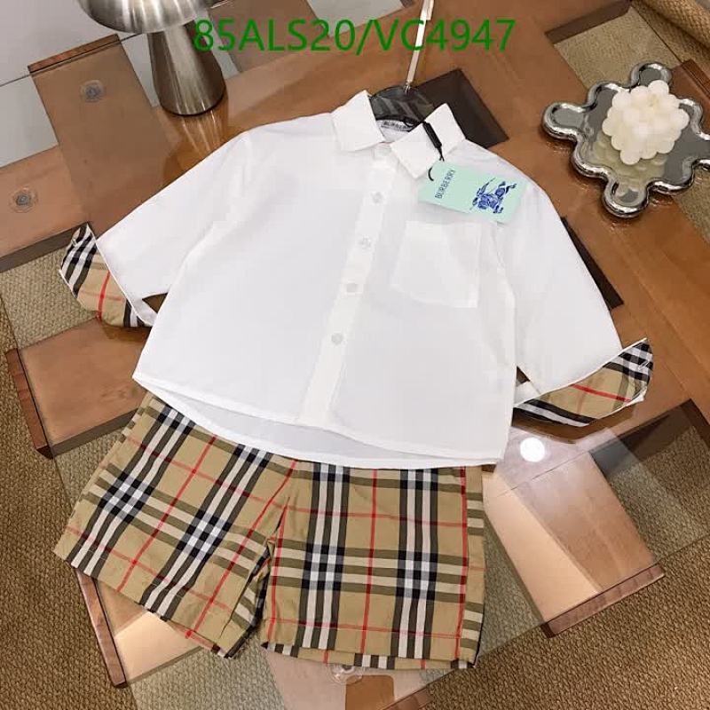 Burberry-Kids Clothing Code: VC4947 $: 85USD