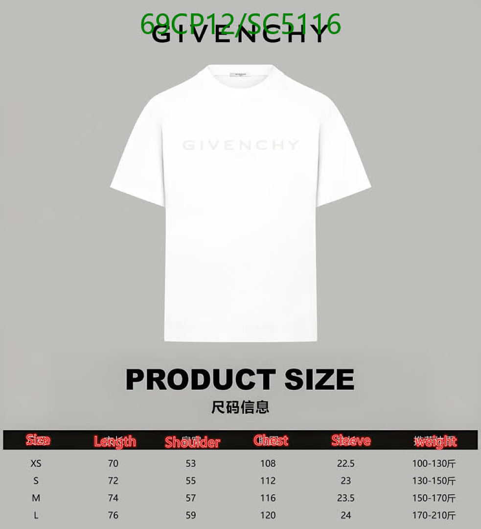 Givenchy-Clothing Code: SC5116 $: 69USD