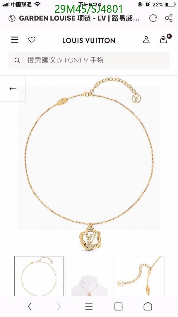 LV-Jewelry Code: SJ4801 $: 29USD