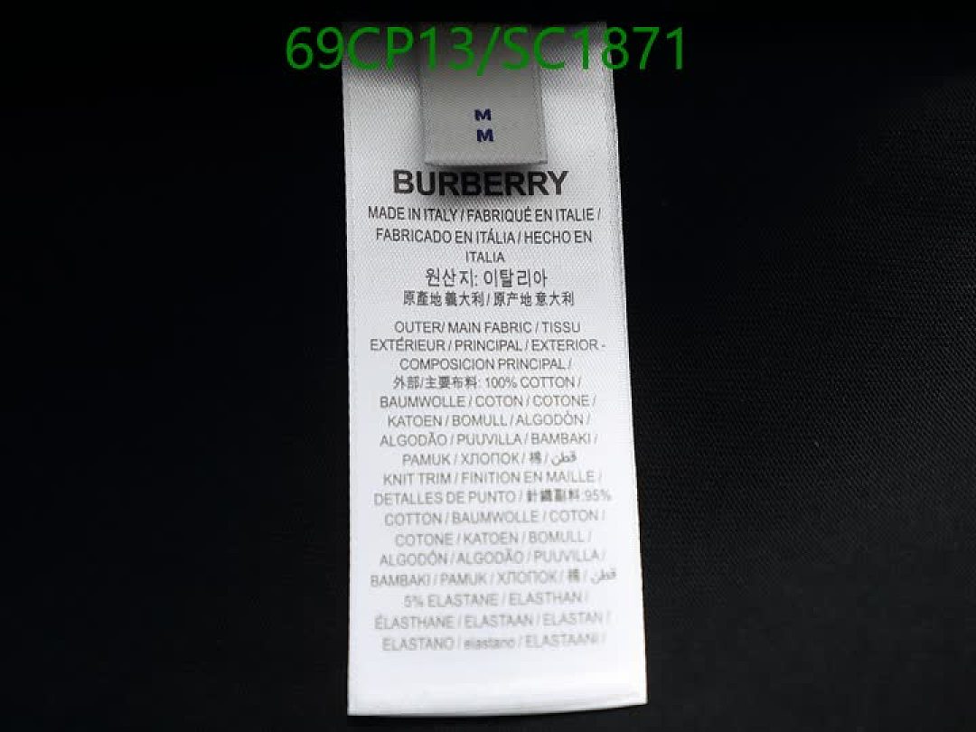 Burberry-Clothing Code: SC1871 $: 69USD