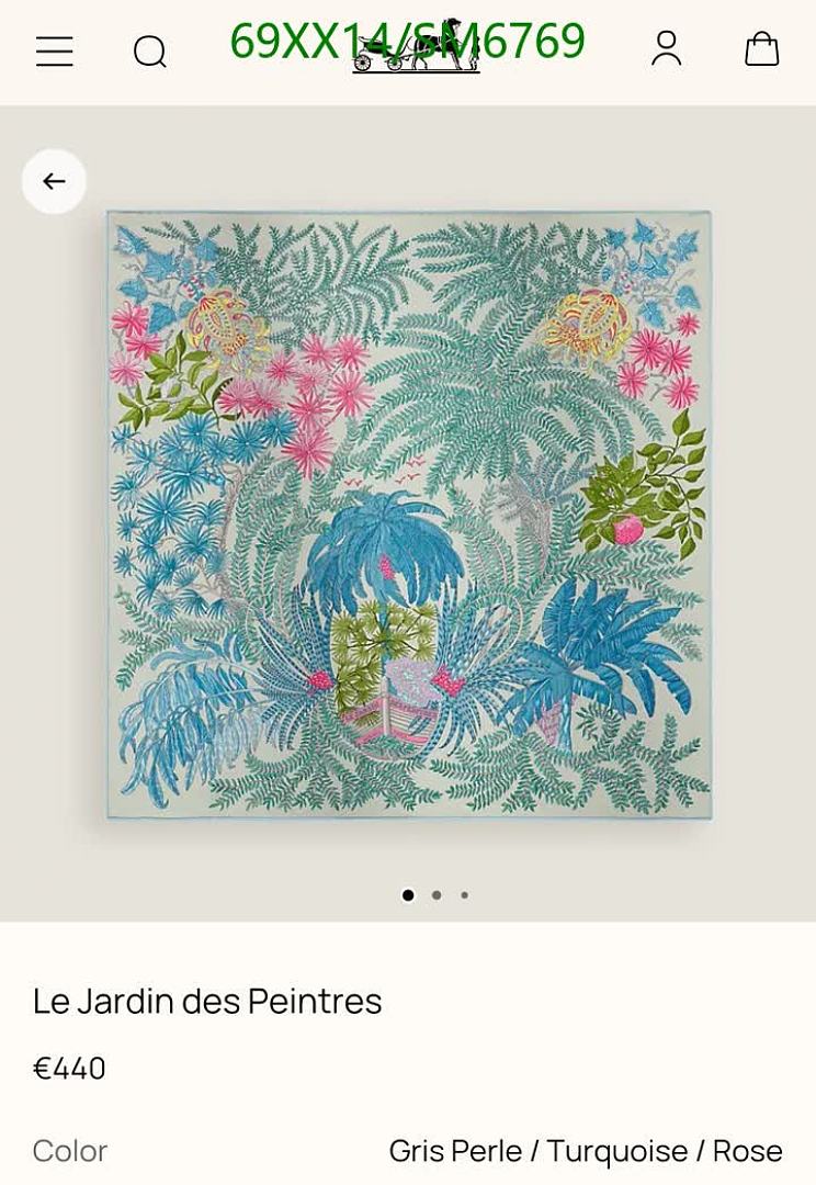 Hermes-Scarf Code: SM6769 $: 69USD