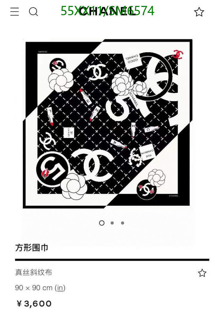 Chanel-Scarf Code: SM6574 $: 55USD