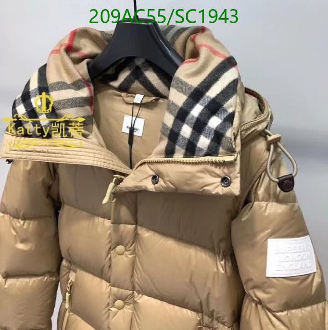 Burberry-Down jacket Women Code: SC1943 $: 209USD