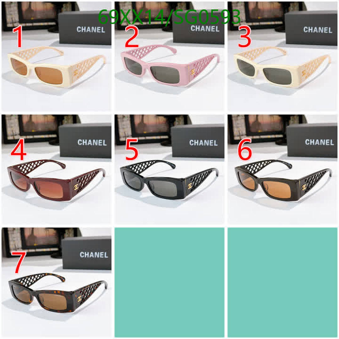 Chanel-Glasses Code: SG0593 $: 69USD