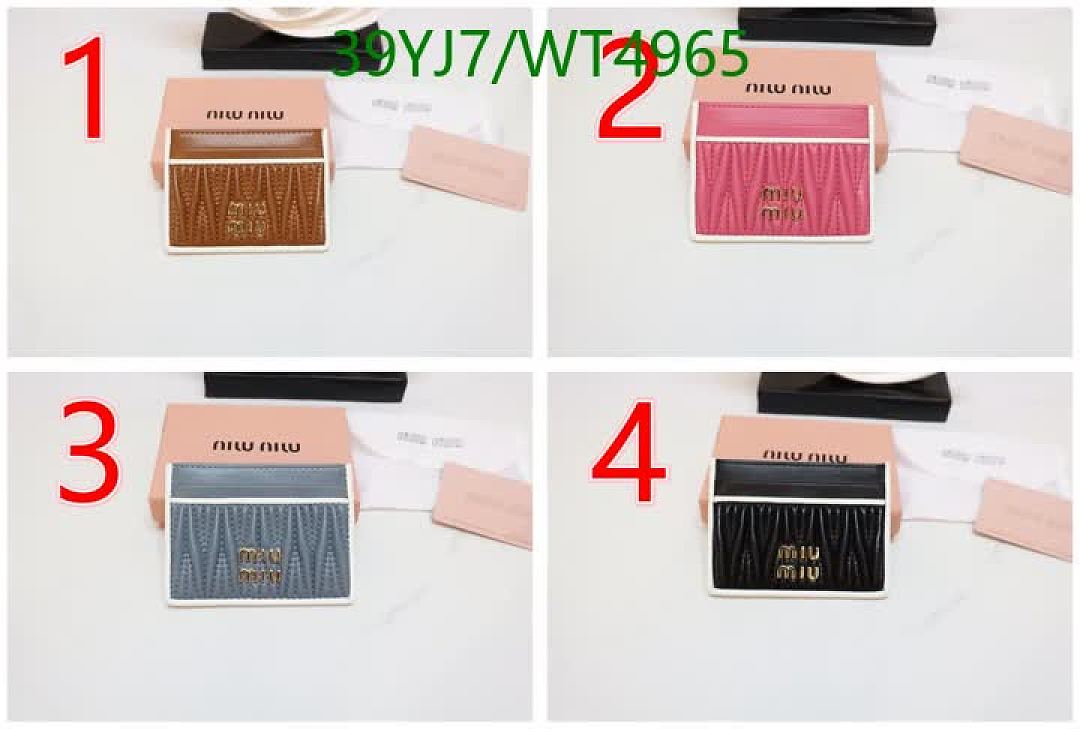 Miu Miu-Wallet-4A Quality Code: WT4965 $: 39USD