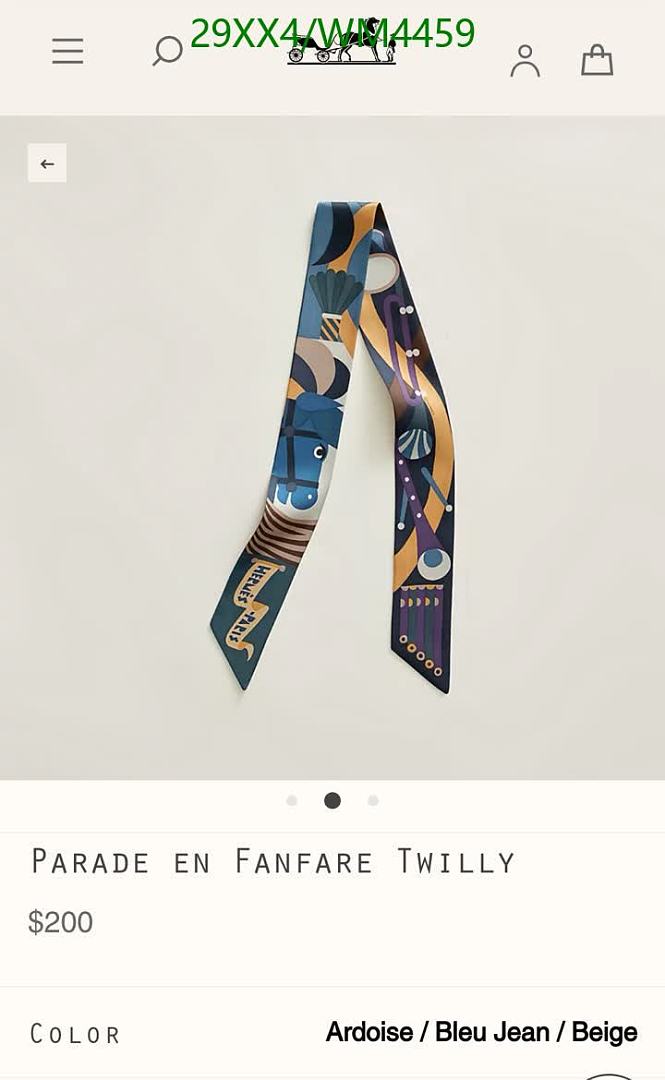 Hermes-Scarf Code: WM4459 $: 29USD