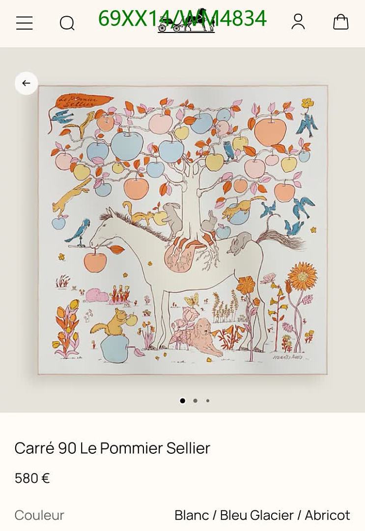 Hermes-Scarf Code: WM4834 $: 69USD