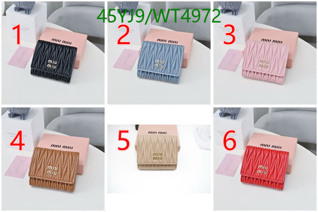 Miu Miu-Wallet-4A Quality Code: WT4972 $: 45USD