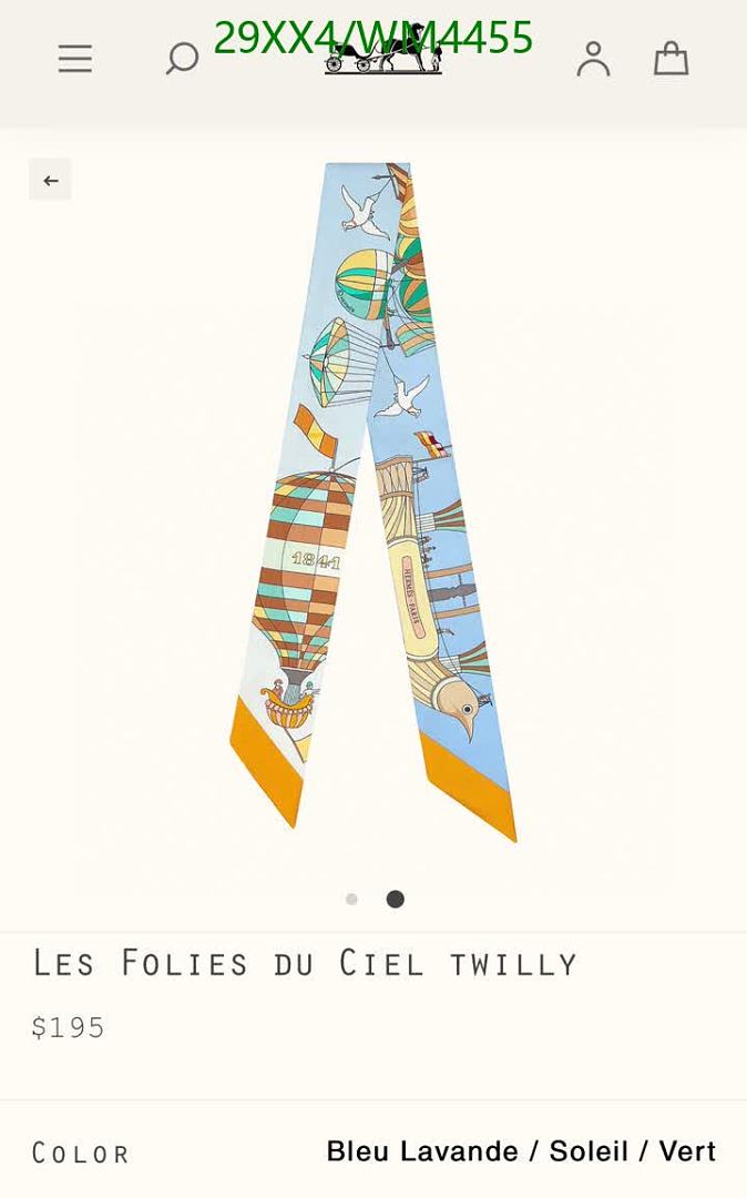 Hermes-Scarf Code: WM4455 $: 29USD